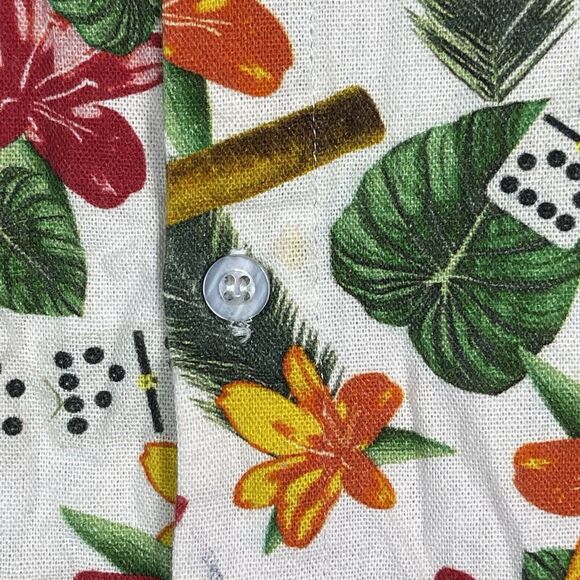 Dope Shirt Mens Extra Large Multicolor Floral Beach Hawaiian Short Sleeve Adult - Picture 4 of 10